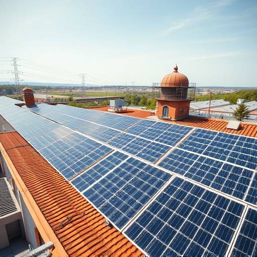 Imagen de una celda con paneles solares en el techo, mostrando la implementación de energías renovables en el sistema penitenciario